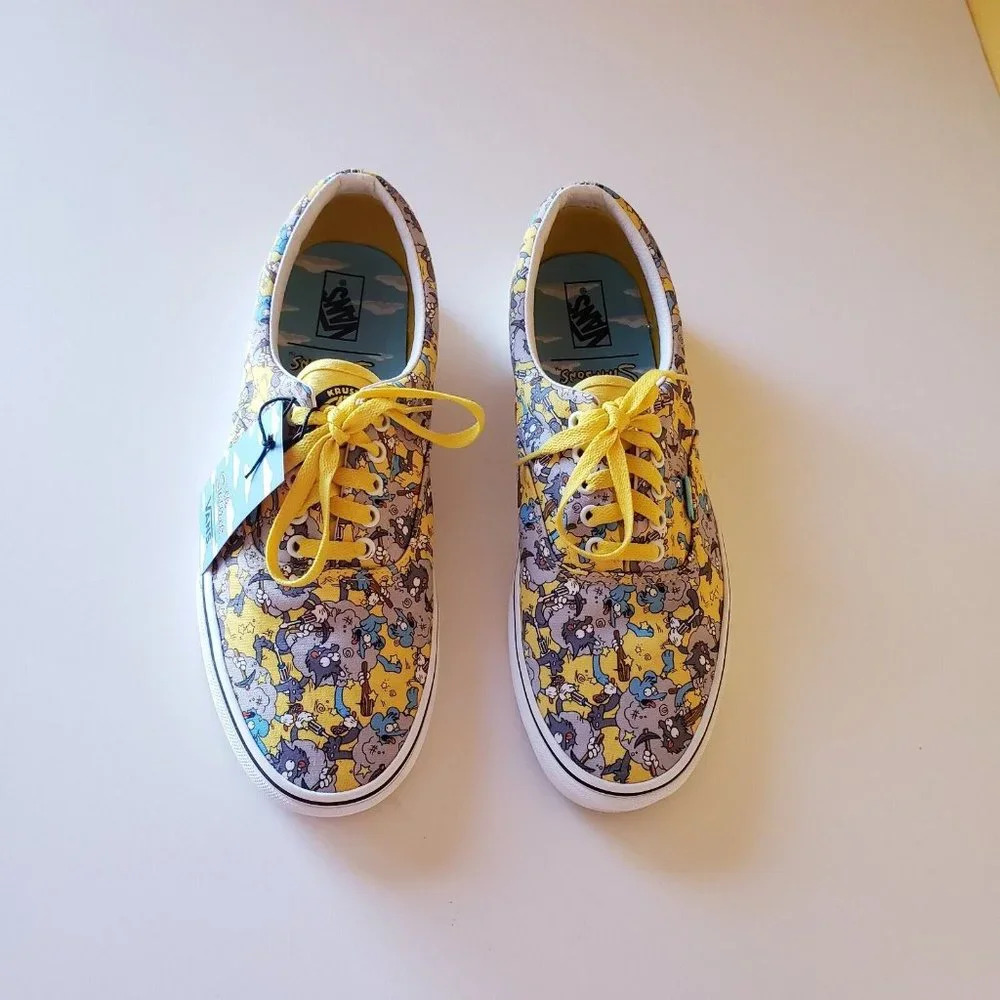 VANS Era X The Simpsons Itchy & Scratchy 2020 Yellow Sneakers Shoes Men's US 11 - Picture 13 of 16
